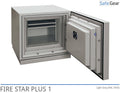 Fire Star Plus 1 Feuerfester Datenträgertresor (84 LTO) – Einbruchschutz Klasse I / Feuerwiderstand 120 min