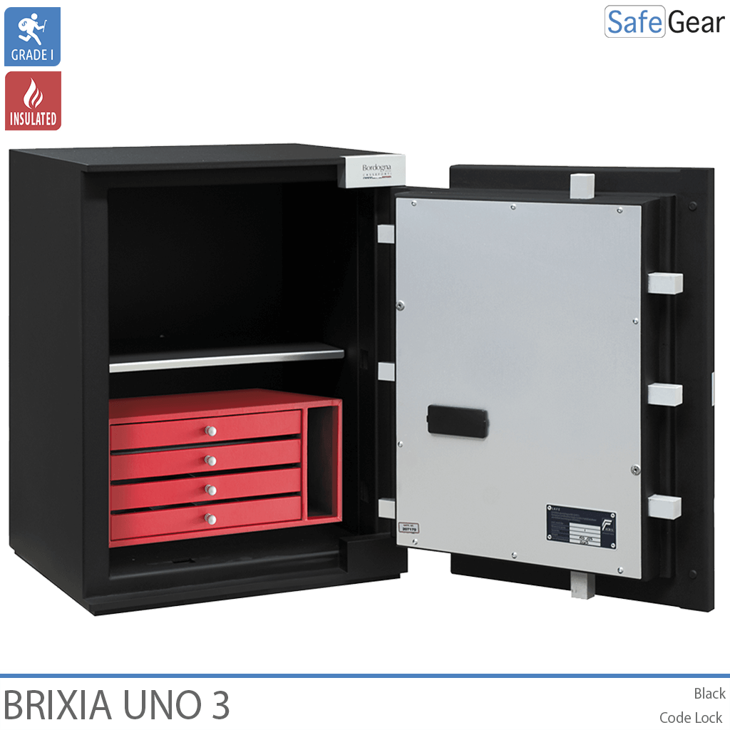 Brixia Uno 3 Coffre-Fort (66 L) - Classe de test anti-effraction I - Serrure À Code