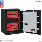 Brixia Uno 3 Coffre-Fort (66 L) - Classe de test anti-effraction I - Serrure À Code