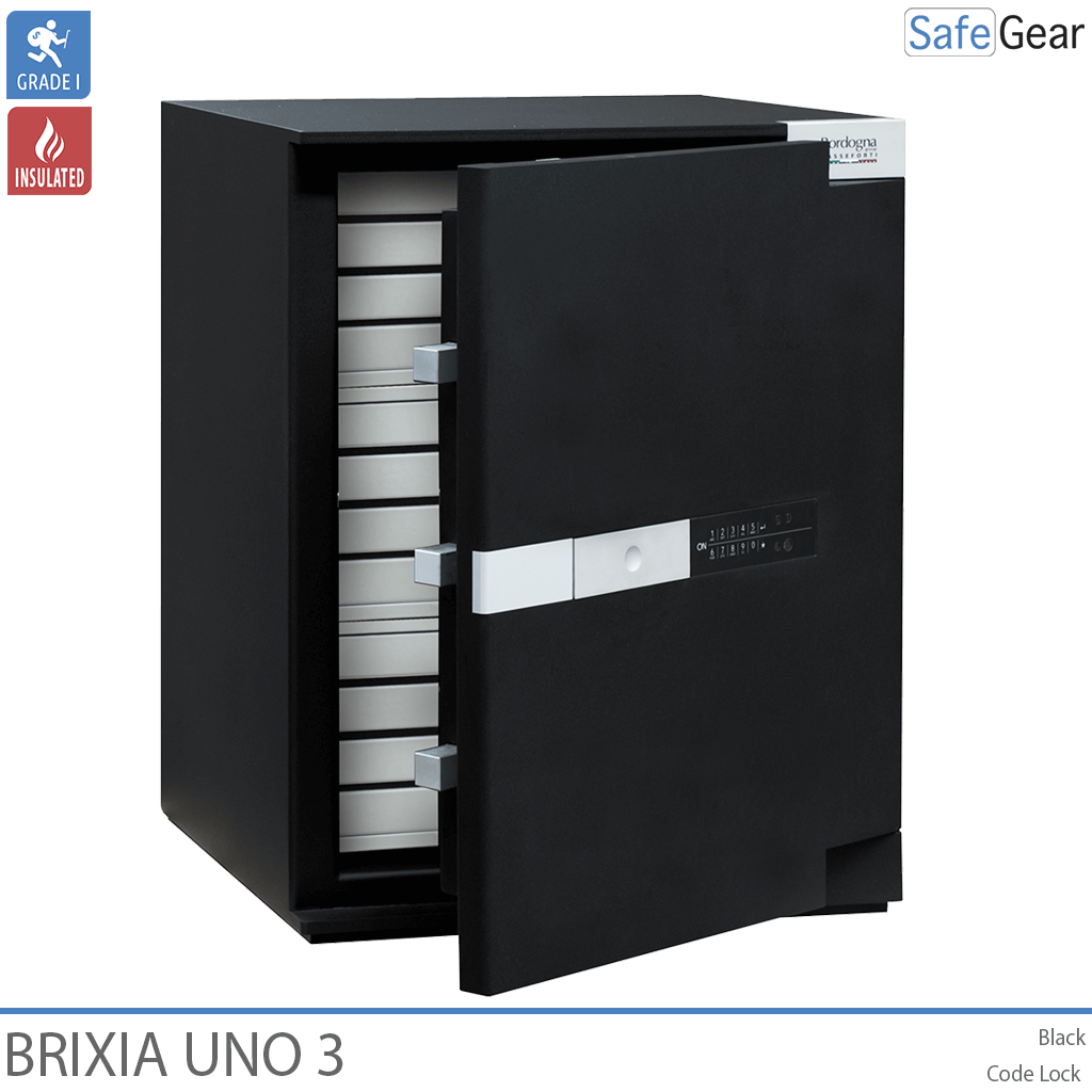 Brixia Uno 3 Coffre-Fort (66 L) - Classe de test anti-effraction I - Serrure À Code