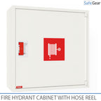 Armoire pour bouche d’incendie avec dévidoir