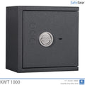 KWT 1000 gun safe in Graphite Grey, door closed