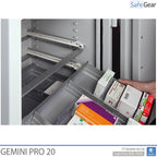 Gemini Pro 20 - Coffre-Fort pour pharmacie (142 litres) - 4 tiroirs - Test anti-effraction Classe I