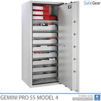 Gemini Pro 55 - Coffre-Fort pour pharmacie (293 litres) - 7 tiroirs - 1 étagère - Test anti-effraction Classe I