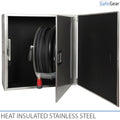 Armadio per idrante con isolamento e riscaldamento - 790x790x365 mm - acciaio inox