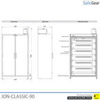 ION-CLASSIC-90 Batterieladeschrank Pro 120 cm