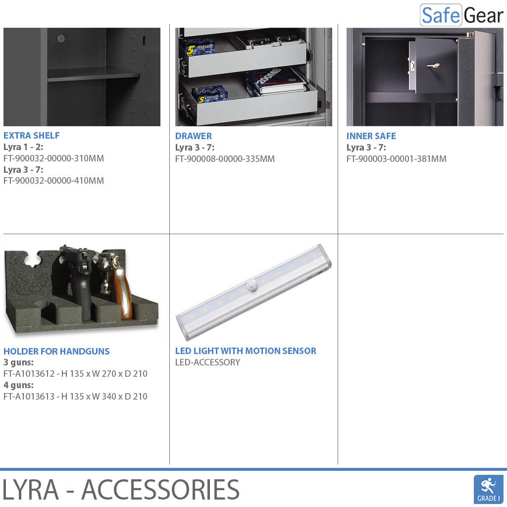 Lyra 16 - Coffre-Fort de sécurité (252 litres) - Test anti-effraction Classe 1