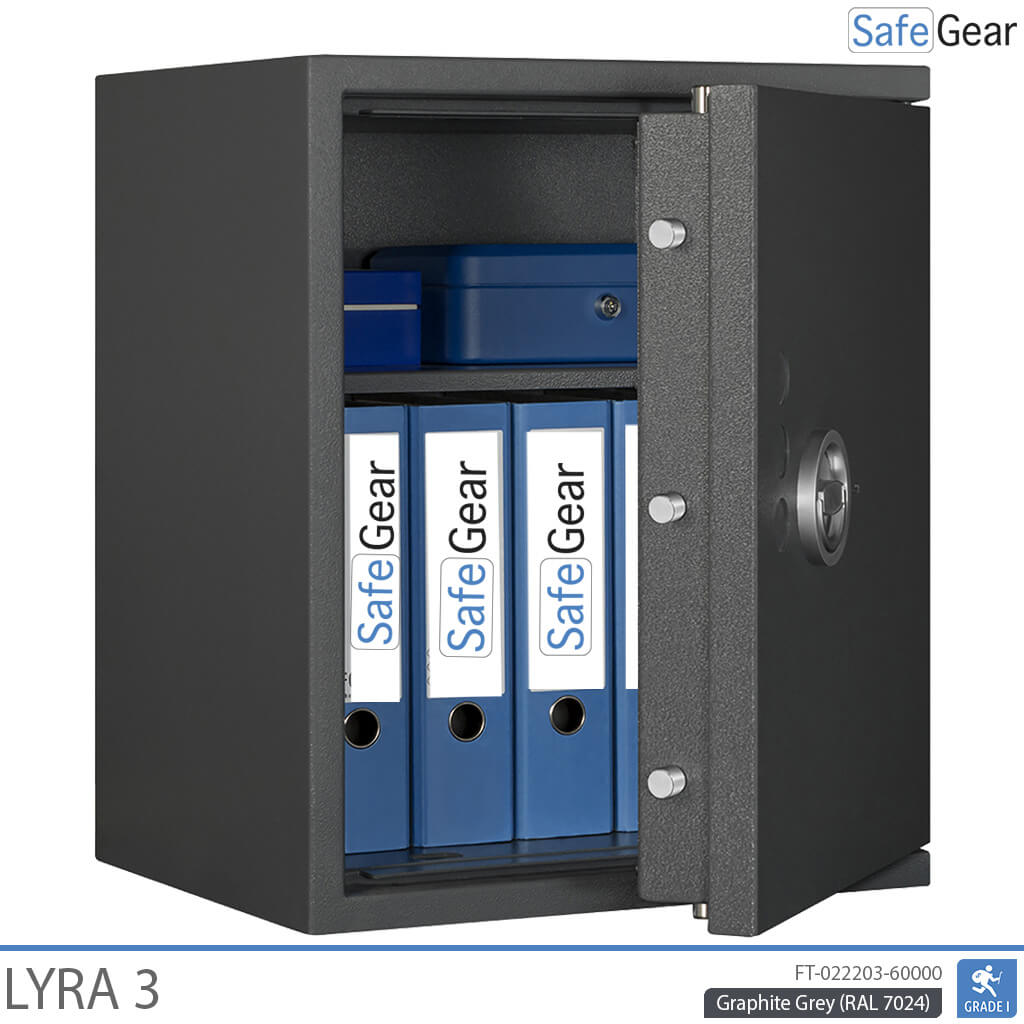 Lyra 3 - Cassaforte di sicurezza (66 Litri) - Test antieffrazione Grado 1