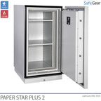 Paper Star Plus 1 Brandschrank (115 L) - Einbruchschutz Klasse I / Brandschutzprüfung 120 min