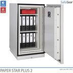Paper Star Plus 1 Brandschrank (115 L) - Einbruchschutz Klasse I / Brandschutzprüfung 120 min