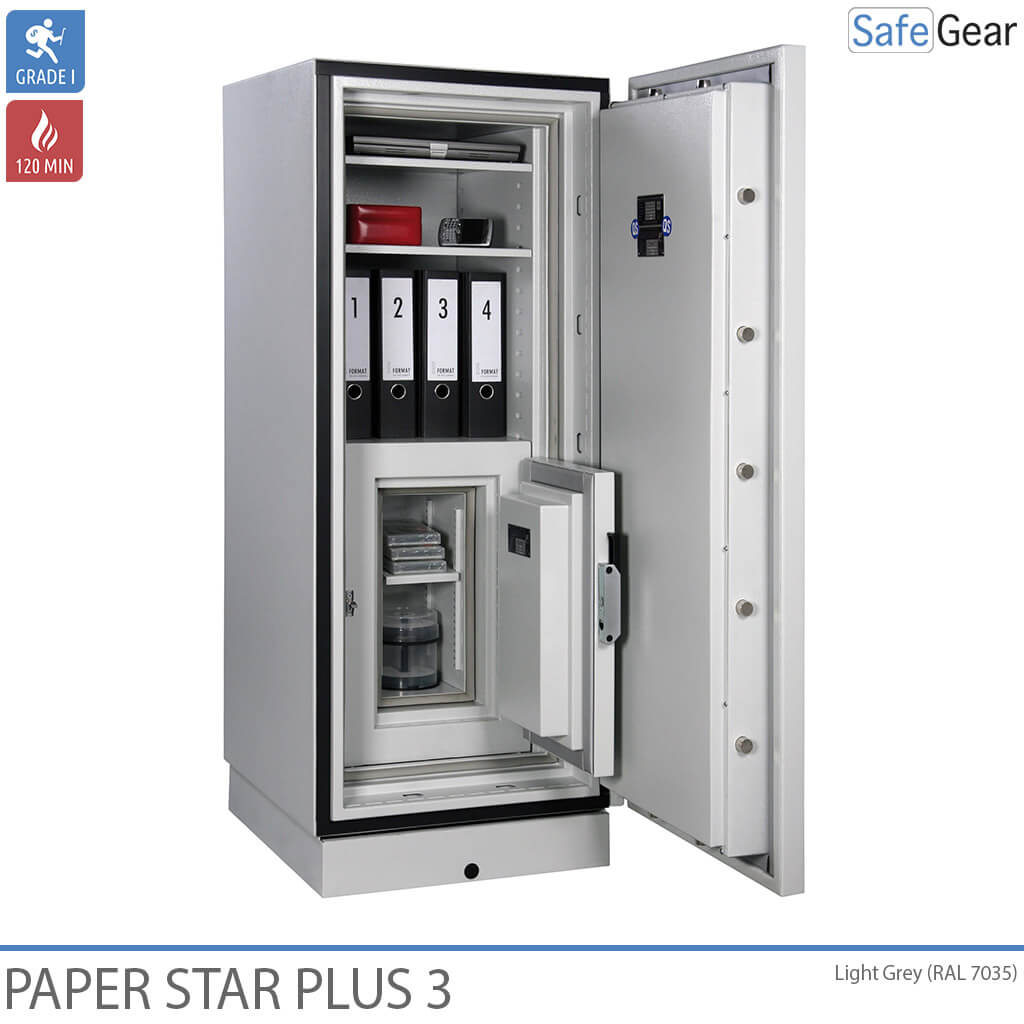 Armadio Antincendio Paper Star Plus 4 (456 L) - Test antieffrazione Grado I / Test antincendio 120 min