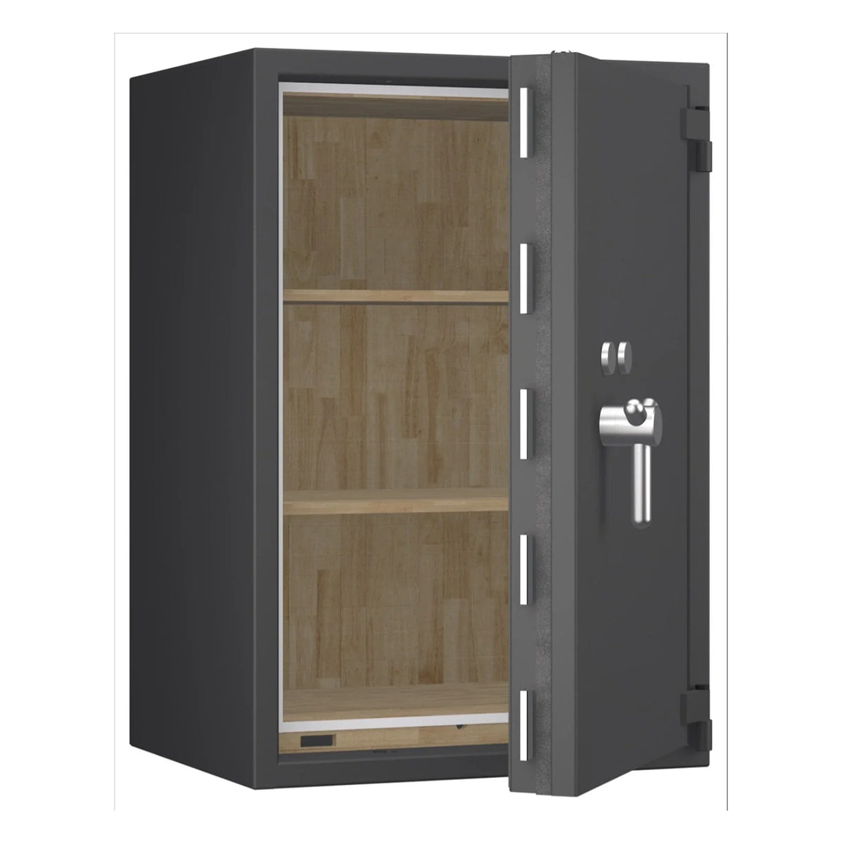Pegasus Pro safe, Graphite Grey, lock detail
