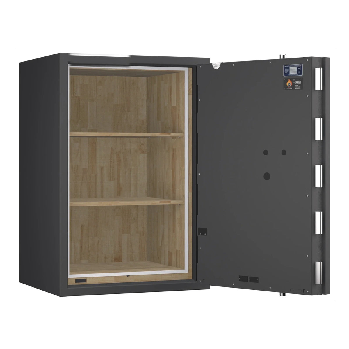 Pegasus Pro safe, Graphite Grey, door open