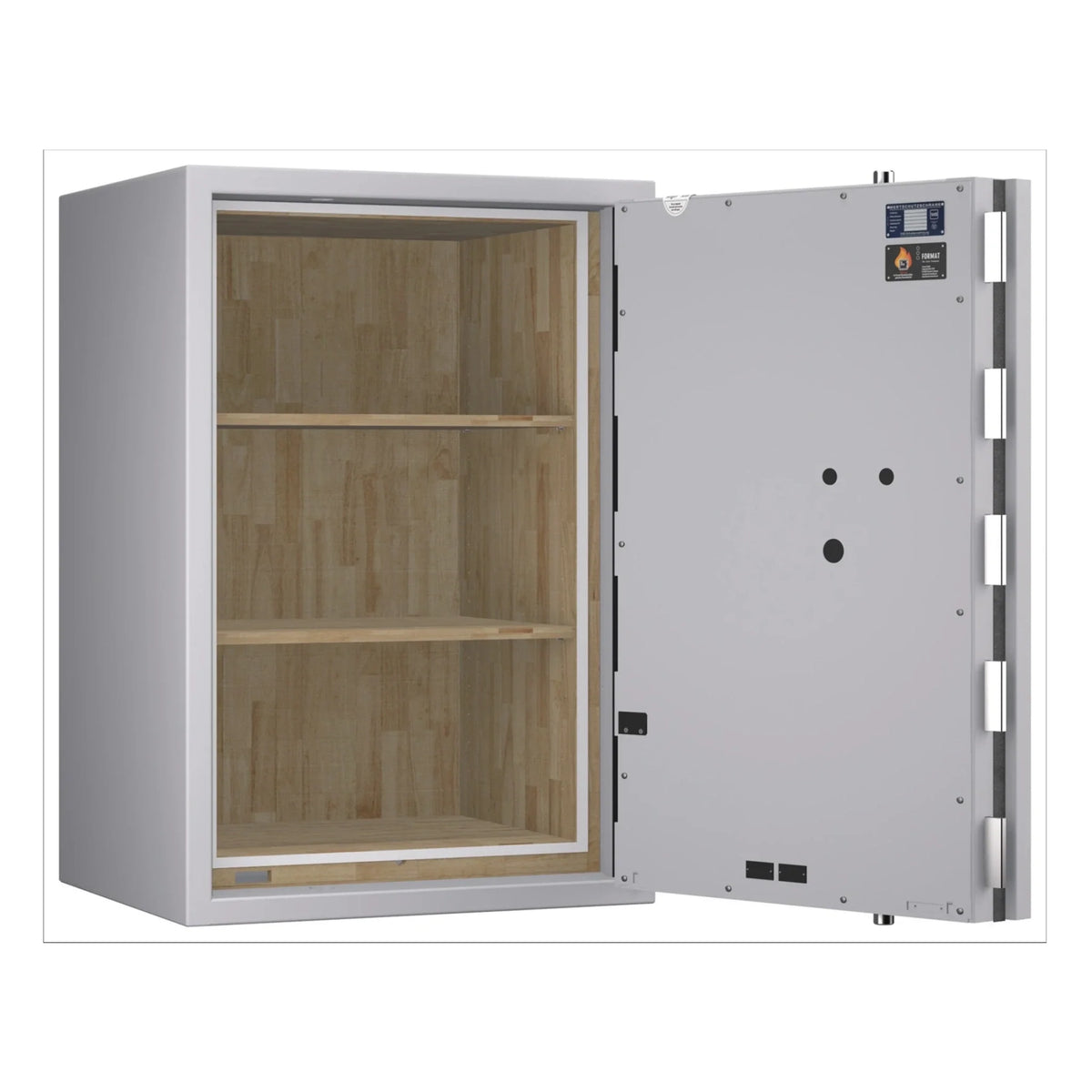 Pegasus Pro safe, Light Grey, door open