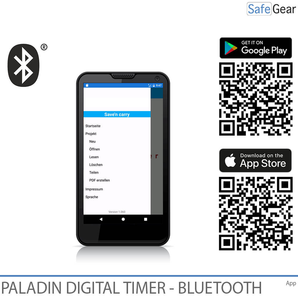 Smartphone app for programming the bell timer via Bluetooth
