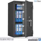 Rubin Pro 30 – Sicherheitstresor (145 Liter) – Einbruchschutz-Test Klasse 3