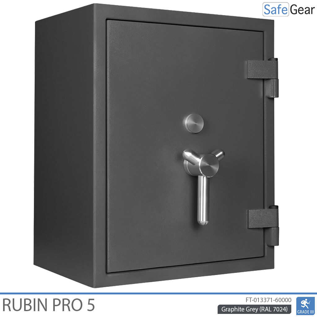Rubin Pro 5 - Cassaforte di sicurezza (57 Litri) - Test antieffrazione Grado 3