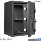Rubin Pro 5 - Cassaforte di sicurezza (57 Litri) - Test antieffrazione Grado 3