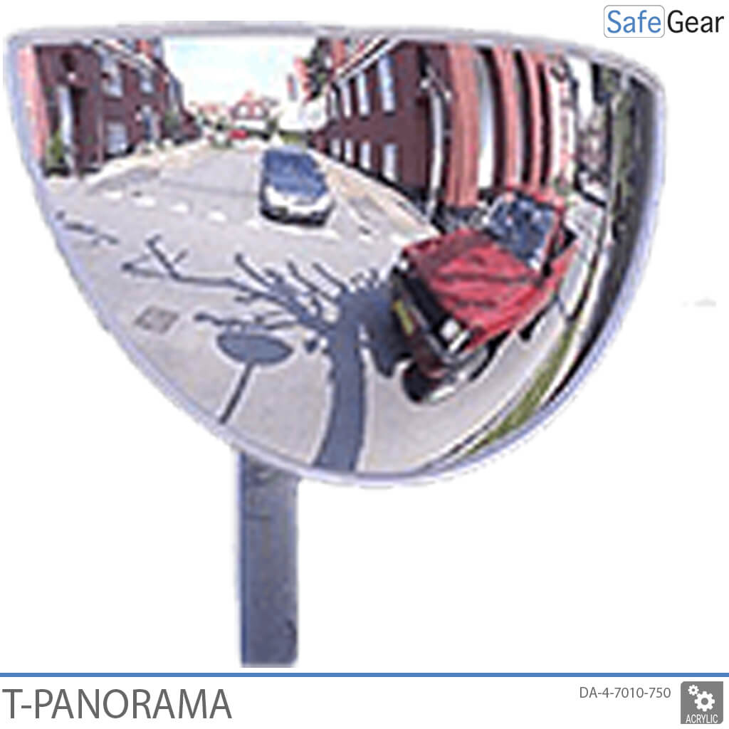 Specchio stradale - panoramico a T 78-x-40-x-16 cm