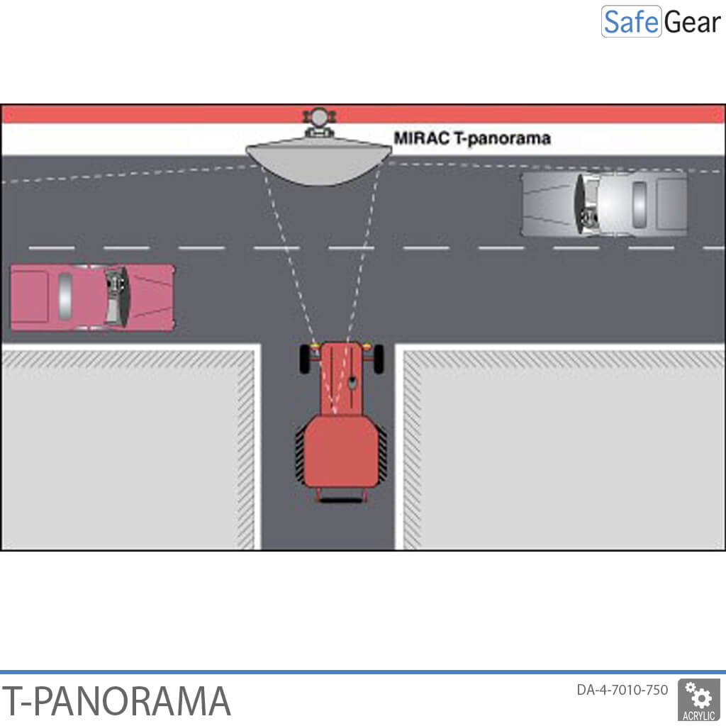 Specchio stradale - panoramico a T 78-x-40-x-16 cm